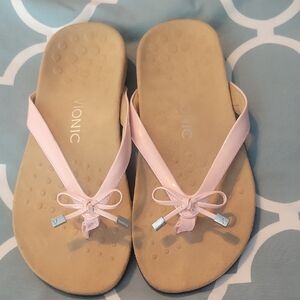 Vionic Women's Light Pink Bow Sandals